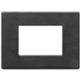 Vimar 22653.23 Eikon - Plaque forêt noire 3 modules