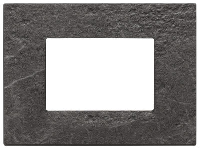 Vimar 22653.53 Eikon - plaque manquina noire 3 modules