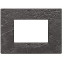 Vimar 22653.53 Eikon - placca 3 moduli nero manquina