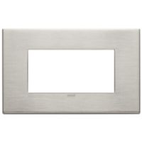Vimar 22654.11 Eikon - Plaque nickel brossé 4 modules