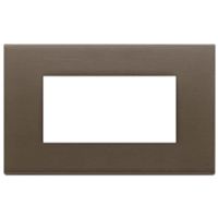 Vimar 22654.12 Eikon - Plaque bronze foncé brossé 4 modules