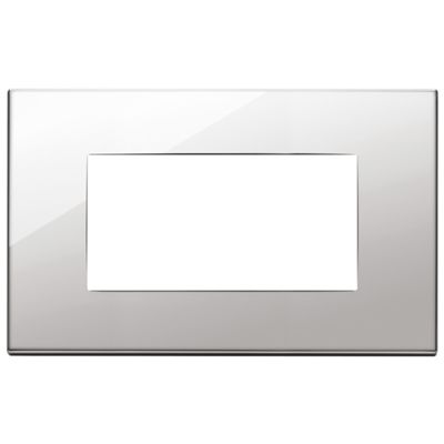 Vimar 22654.81 Eikon - Placa níquel 4 módulos