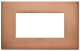 Vimar 22654.86 Eikon - Placa de cobre cepillado 4 módulos