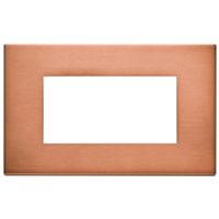 Vimar 22654.86 Eikon - 4-module brushed copper plate