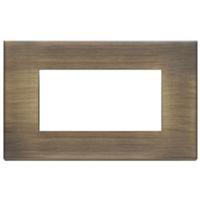 Vimar 22654.87 Eikon - antique brushed 4-module plate