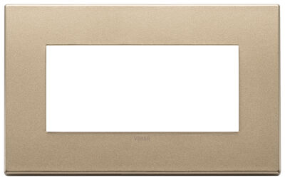 Vimar 22654.88 Eikon - 4-module satin gold plate