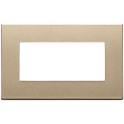 Vimar 22654.88 Eikon - placca 4 moduli oro satinato