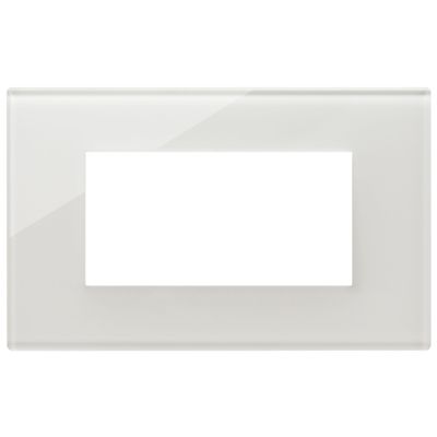 Vimar 22654.71 Eikon - placa 4 módulos blanco leche