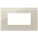 Vimar 22654.72 Eikon - Assiette 4 modules en chanvre blanc