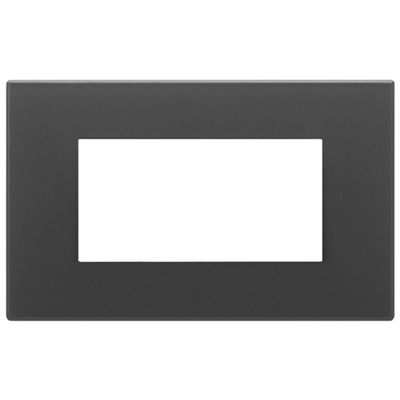 Vimar 22654.73 Eikon - placca 4 moduli nero satinato