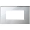 Vimar 22654.75 Eikon - placca 4 moduli argento ghiaccio