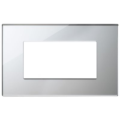 Vimar 22654.75 Eikon - ice silver 4-module plate