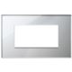 Vimar 22654.75 Eikon - placa de 4 módulos plata hielo