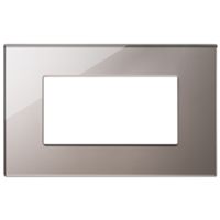 Vimar 22654.76 Eikon - Placa 4 módulos en bronce brillo