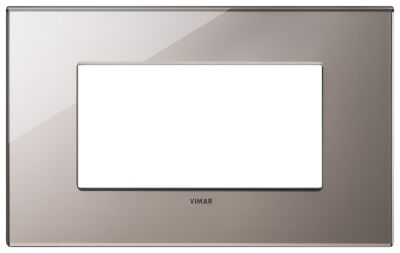 Vimar 22654.76 Eikon - 4-module plate in shiny bronze