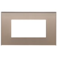Vimar 22654.77 Eikon - placca 4 moduli opale bruno