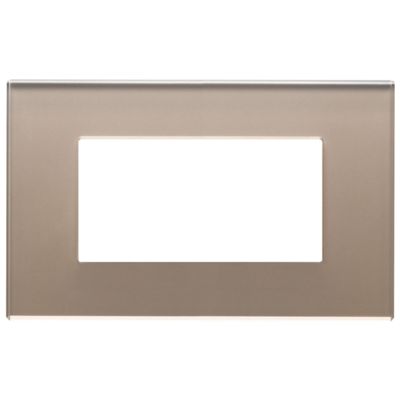 Vimar 22654.77 Eikon - 4-module brown opal plate