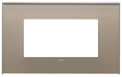 Vimar 22654.77 Eikon - Plaque opale marron 4 modules