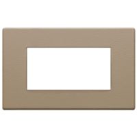 Vimar 22654.21 Eikon - Plaque nickel savane 4 modules