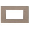 Vimar 22654.22 Eikon - 4-module steppe nickel plate