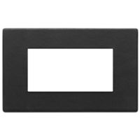 Vimar 22654.23 Eikon - 4-module black forest plate