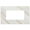 Vimar 22654.51 Eikon - calacatta white 4-module plate