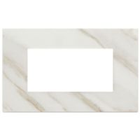 Vimar 22654.51 Eikon - calacatta white 4-module plate
