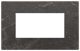 Vimar 22654.53 Eikon - plaque manquina noire 4 modules