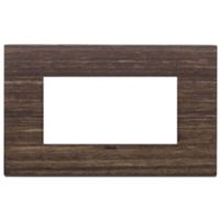 Vimar 22654.53 Eikon - placa 3 módulos manquina negra