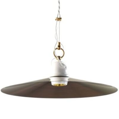 Classic flat antique copper suspension chandelier of 40