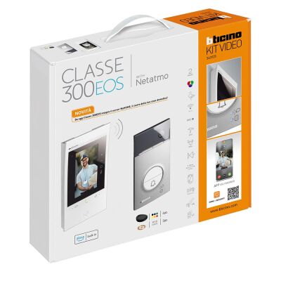 BTicino 363925 - kit de vídeo unifamiliar Classe 300EOS blanco - línea 3000