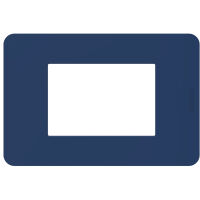 MatixGO - Plaque de recouvrement bleue 3 modules - JA4803TB