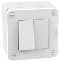 MatixGO - Caja IP40 con interruptor + tapa orificio - 28402W1