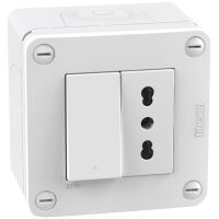 MatixGO - Caja IP40 con interruptor + toma - 28402W2