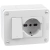 MatixGO - IP40 box with switch + socket - 28403W2