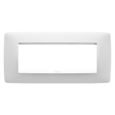 Gewiss GW16106VW Chorus - Placa blanca satinada 6 módulos