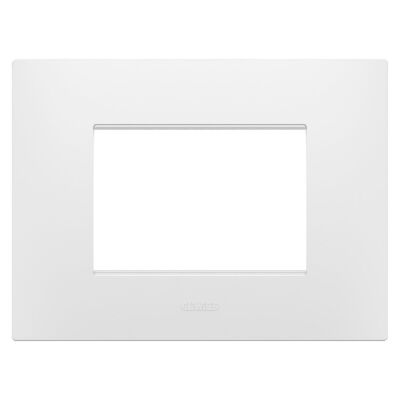 Gewiss GW16003PW Chorus - Plaque blanc satiné 3 modules
