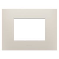 Gewiss GW16003NB Chorus - Placa 3 módulos beige natural