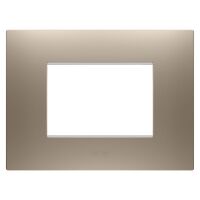 Gewiss GW16003BR Chorus - plaque 3 modules bronze clair