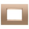 Gewiss GW16203XE Chorus - Placa de cobre ligero de 3 módulos