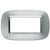 BTicino HB4804XC Axolute - 4-module aluminum axolute plate