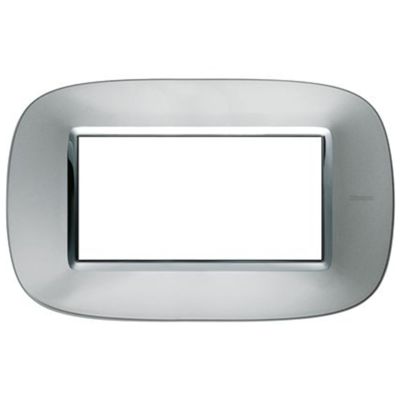 BTicino HB4804XC Axolute - Placa axolute de aluminio de 4 módulos
