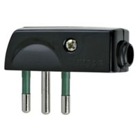 Small black 90° plug