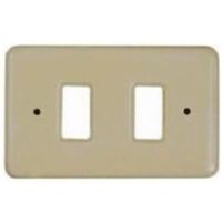 Magic - placca in ceramica 2 posti avorio
