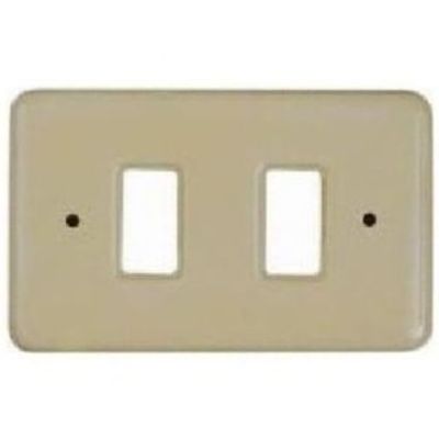 Magic - placca in ceramica 2 posti avorio