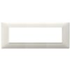 Plana - granite white 7-place technopolymer plate