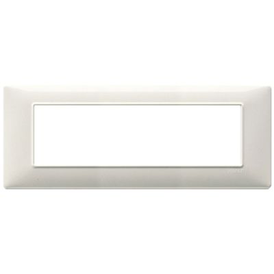 Plana - Plato de tecnopolímero de 7 plazas blanco granito