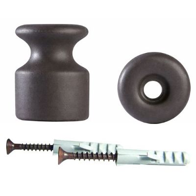 GI Gambarelli 01203 Ardesia – insulator with blued screw and wall plug
