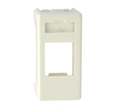 Qubix 2004033 - Adaptador Keystone Gewiss System Blanco