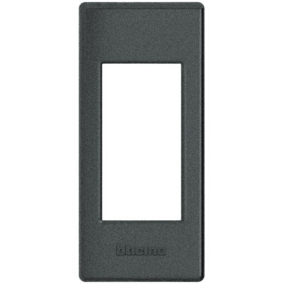 LivingLight - 1-place anthracite technopolymer plate and support